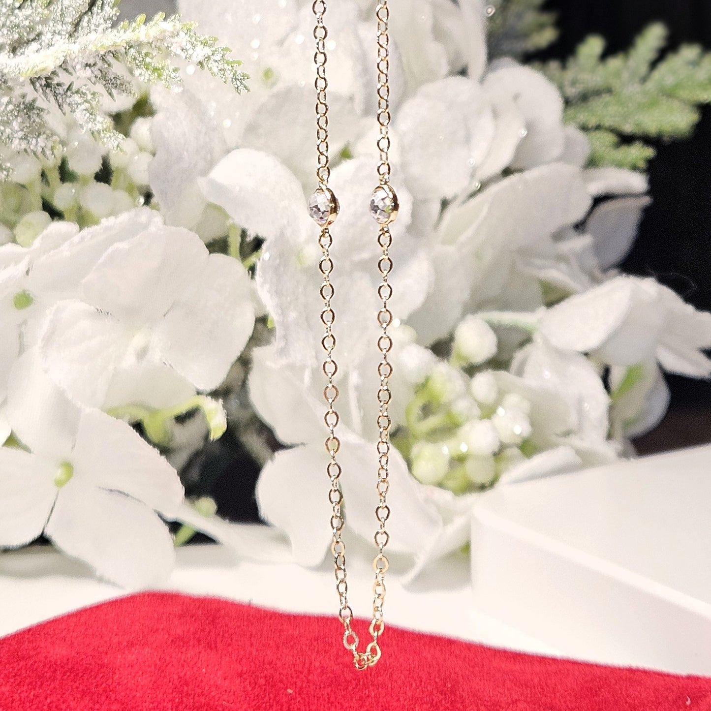 The Infinity Bezel Station Necklace