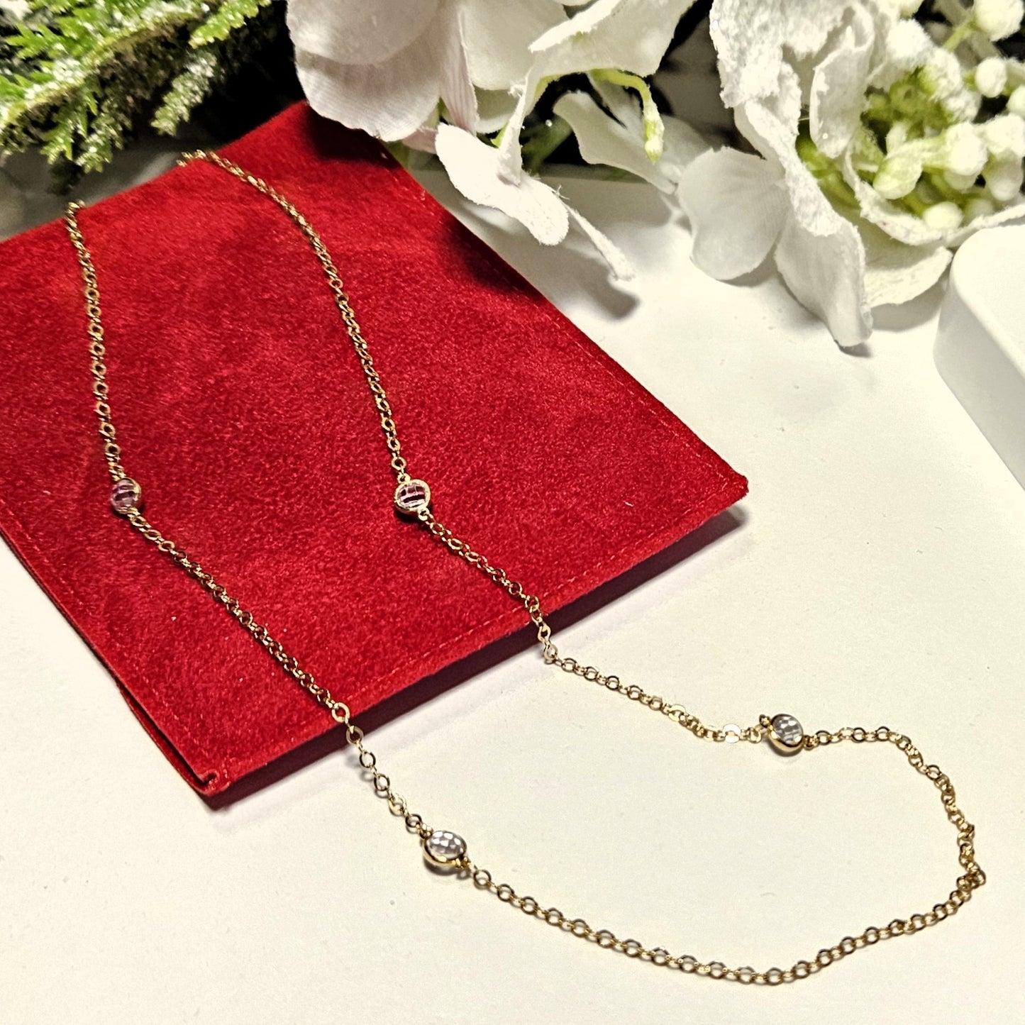 The Infinity Bezel Station Necklace