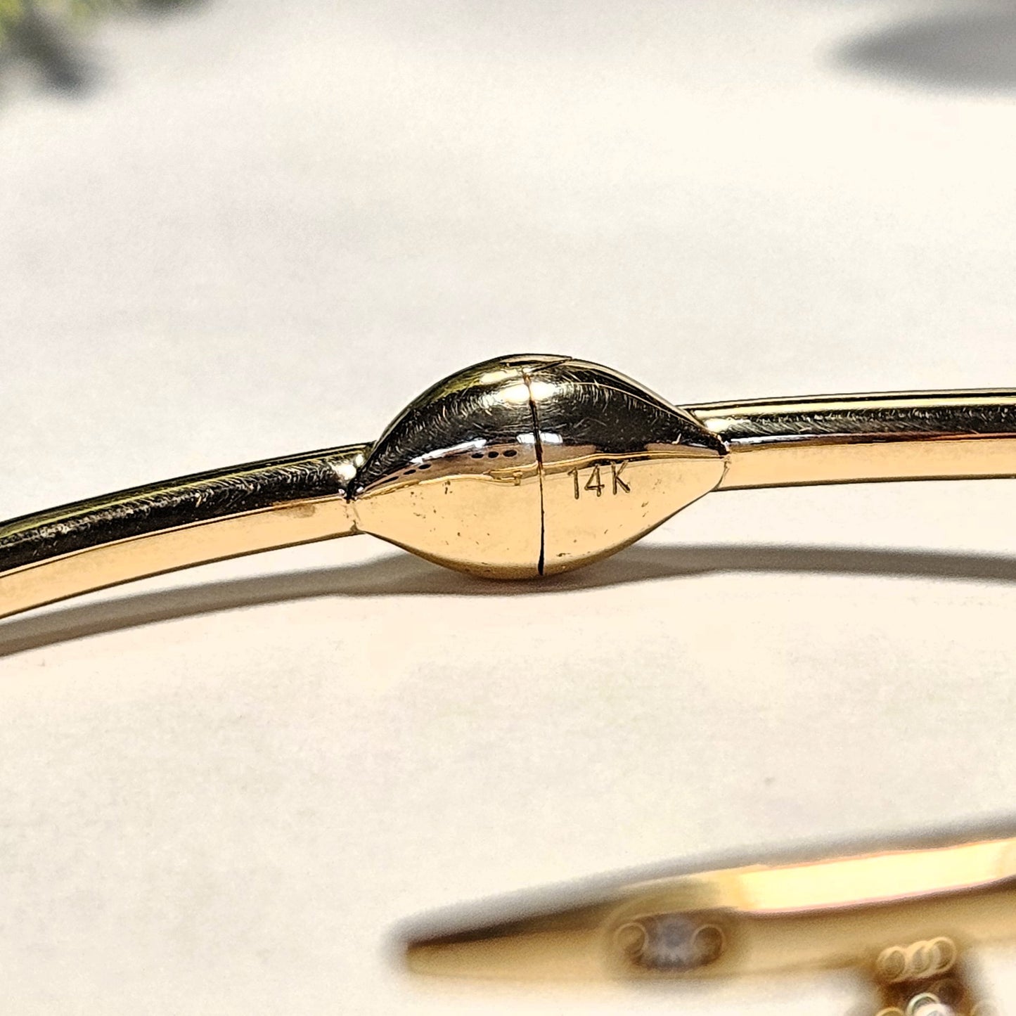 Articulated Gold Nail Bangle